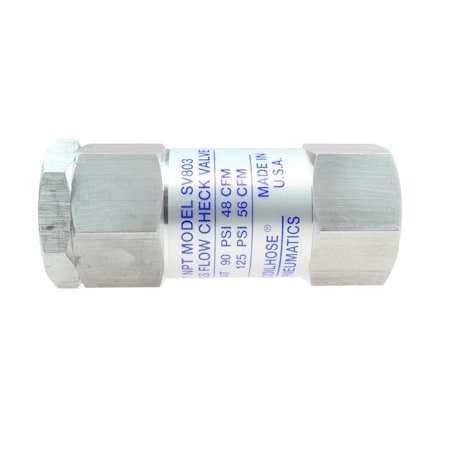 Coilhose Pneumatics Safety Excess Flow Check Valve 3/8" FPT SV803